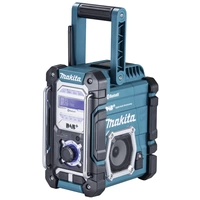 Makita Baustellenradio DAB+, UKW AUX, Bluetooth®, USB spritzwassergeschützt Türkis, Schwarz Makita Baustellenradio DAB+, UKW AUX, Bluetooth®, USB spritzwassergeschützt Türkis, Schwarz