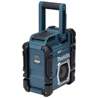 Makita Baustellenradio DAB+, UKW AUX, Bluetooth®, USB spritzwassergeschützt Türkis, Schwarz Makita Baustellenradio DAB+, UKW AUX, Bluetooth®, USB spritzwassergeschützt Türkis, Schwarz