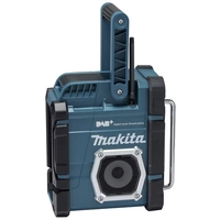 Makita Baustellenradio DAB+, UKW AUX, Bluetooth®, USB spritzwassergeschützt Türkis, Schwarz Makita Baustellenradio DAB+, UKW AUX, Bluetooth®, USB spritzwassergeschützt Türkis, Schwarz