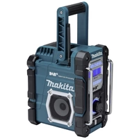 Makita Baustellenradio DAB+, UKW AUX, Bluetooth®, USB spritzwassergeschützt Türkis, Schwarz Makita Baustellenradio DAB+, UKW AUX, Bluetooth®, USB spritzwassergeschützt Türkis, Schwarz