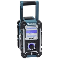 Makita Baustellenradio DAB+, UKW AUX, Bluetooth®, USB spritzwassergeschützt Türkis, Schwarz Makita Baustellenradio DAB+, UKW AUX, Bluetooth®, USB spritzwassergeschützt Türkis, Schwarz