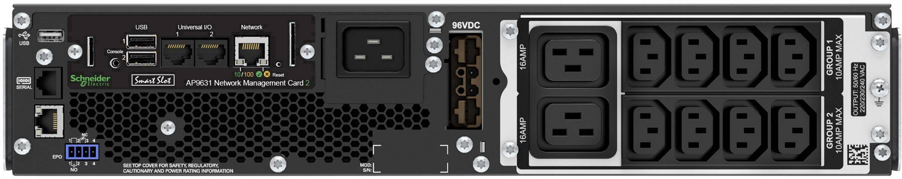 APC by Schneider Electric APC Smart-UPS SRT 2200VA RM 230V 19 Zoll USV 2200 VA