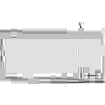 BakkerElkhuizen UltraBoard 950 USB Tastatur Deutsch, QWERTZ, Windows® Silber, Weiß Multimediatasten, USB-Hub
