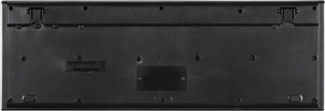 Hama Cortino Funk Tastatur, Maus-Set Multimediatasten Deutsch, QWERTZ Schwarz