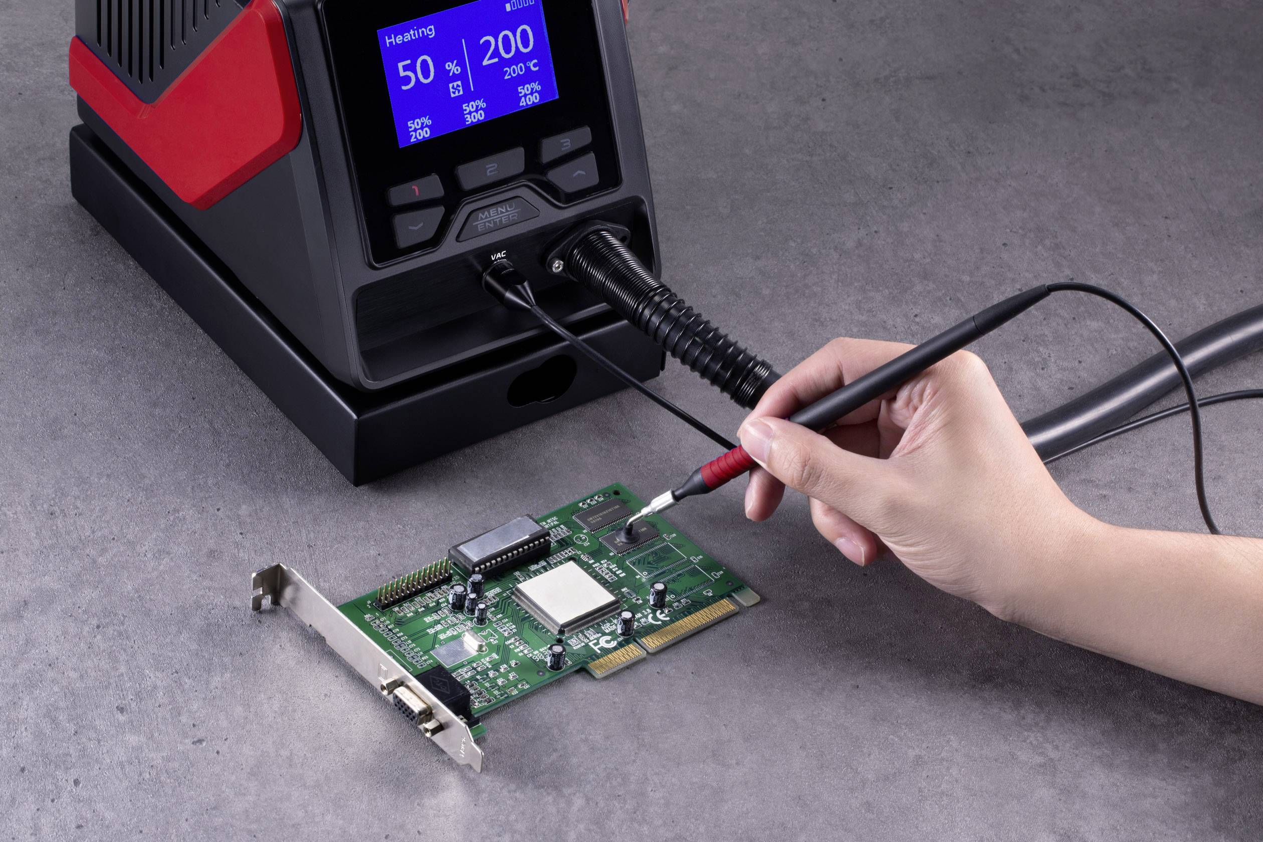 TOOLCRAFT TPS-800 Heißluftstation digital 1000W 100 - 480°C