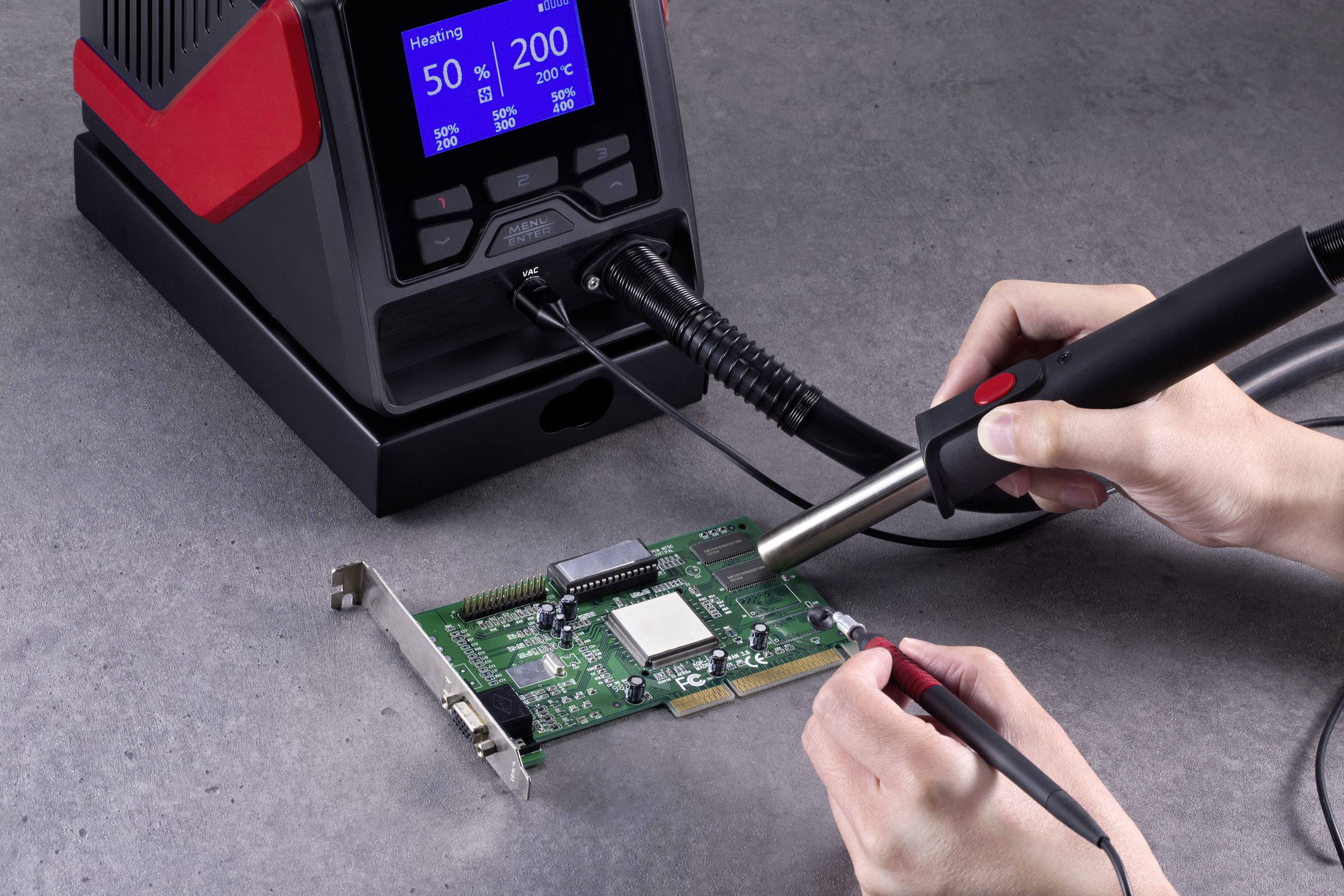 TOOLCRAFT TPS-800 Heißluftstation digital 1000W 100 - 480°C