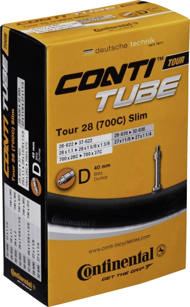 Continental Tour 28 ALL 32/622-47/622 Fahrradschlauch 28 Zoll Dunlopventil (DV)