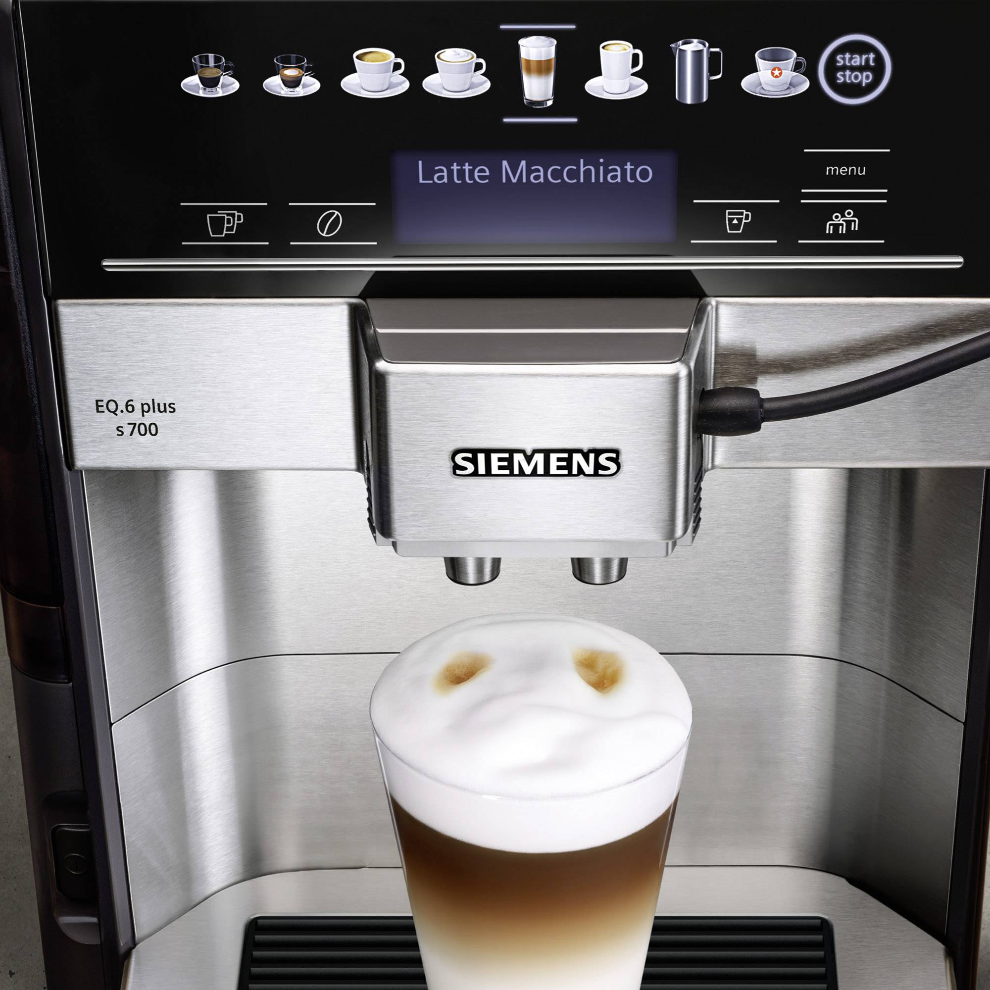 Siemens Hausgeräte EQ 6 plus S700 TE657M03DE Kaffeevollautomat Edelstahl