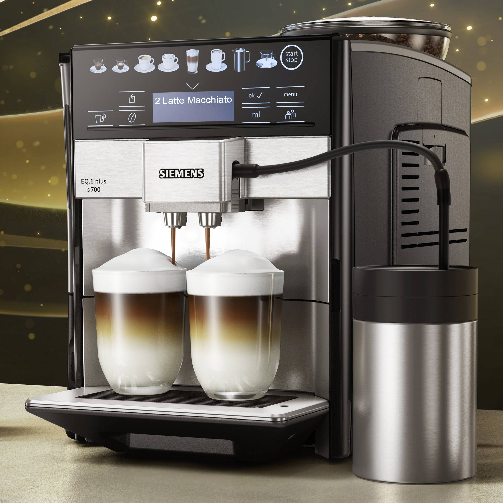 Siemens Kaffeevollautomat Eq.6 Plus S700 Edelstahl Te657m03de Siemens EQ 6 plus S700 TE657M03DE Kaffeevollautomat Edelstahl