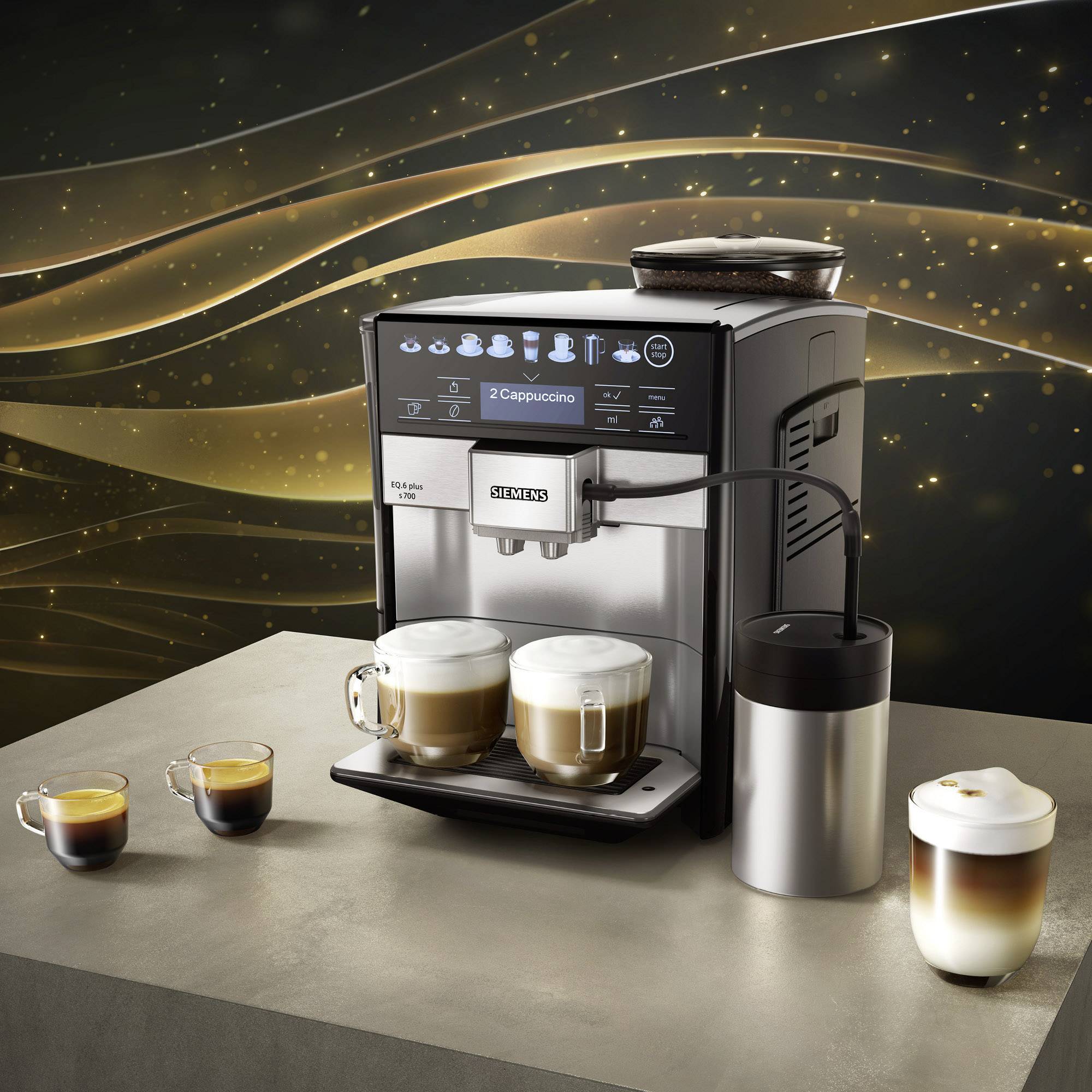 Siemens Kaffeevollautomat Eq 6 Plus S700 Extraklasse Siemens EQ 6 plus S700 TE657M03DE Kaffeevollautomat Edelstahl