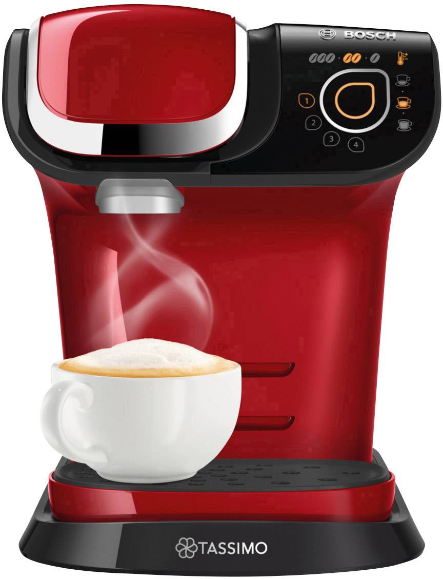 Bosch Haushalt Tassimo MyWay TAS6003 Kapselmaschine Rot, Schwarz