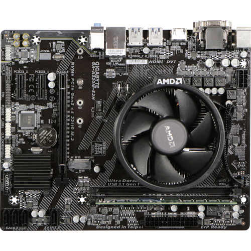 Gigabyte PC Tuning-Kit AMD Athlon™ 200GE (2 x 3.2GHz) 4GB AMD Radeon Vega Graphics Vega 3 Micro-ATX