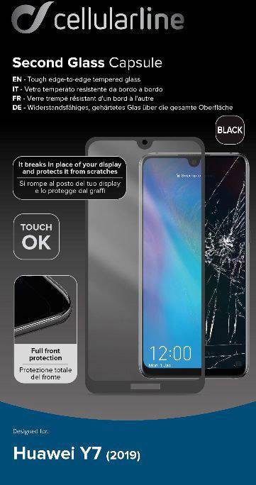 Cellularline CAPSULE Displayschutzglas Passend für: Huawei Y7 2019 1St.