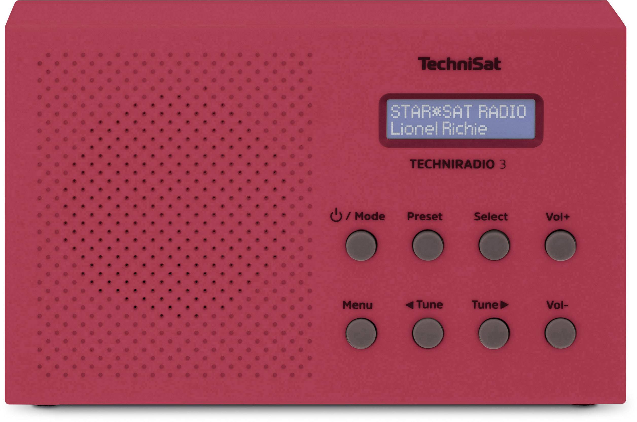 TechniSat Techniradio 3 Kofferradio DAB+, UKW Rot