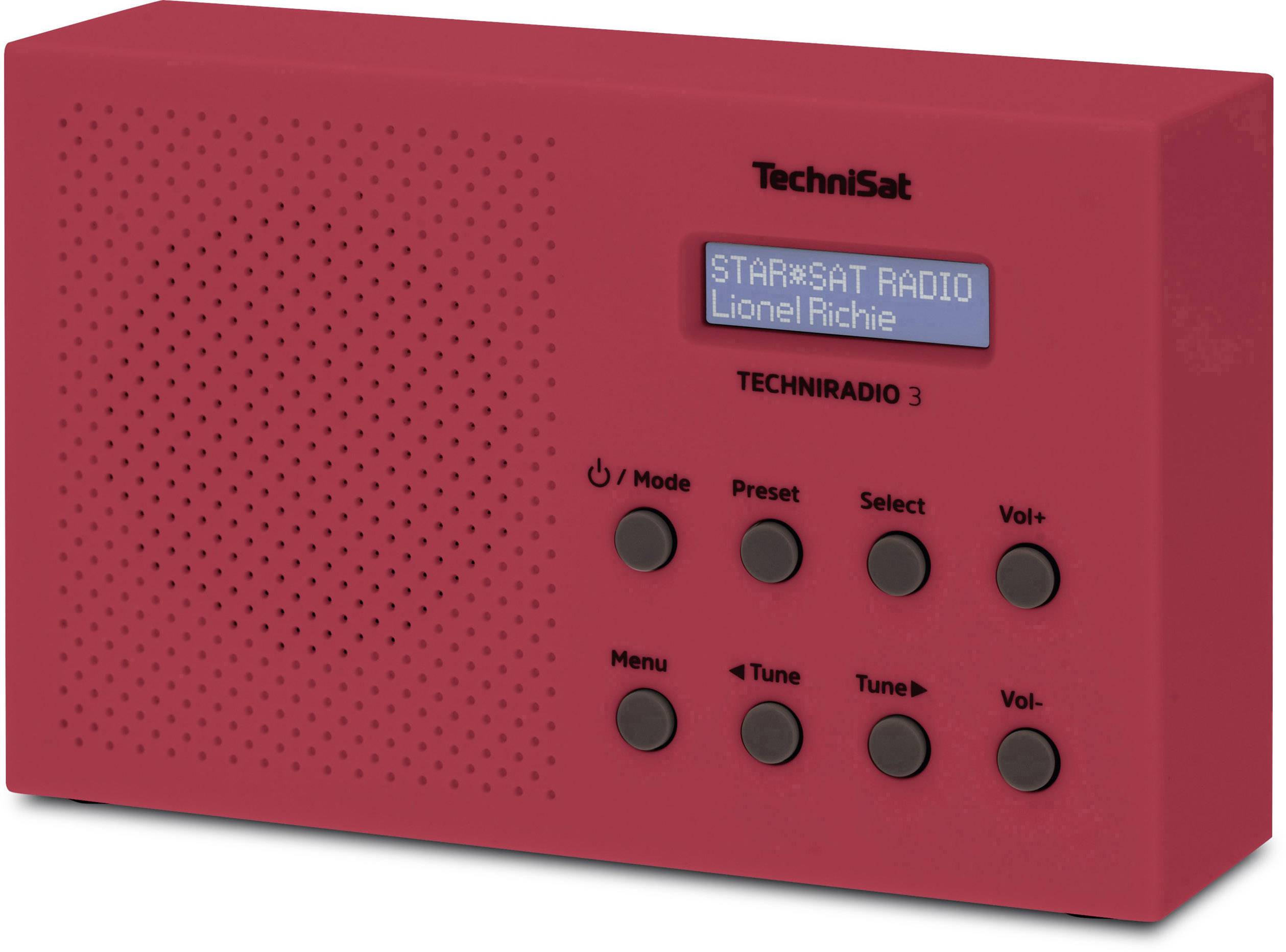TechniSat Techniradio 3 Kofferradio DAB+, UKW Rot