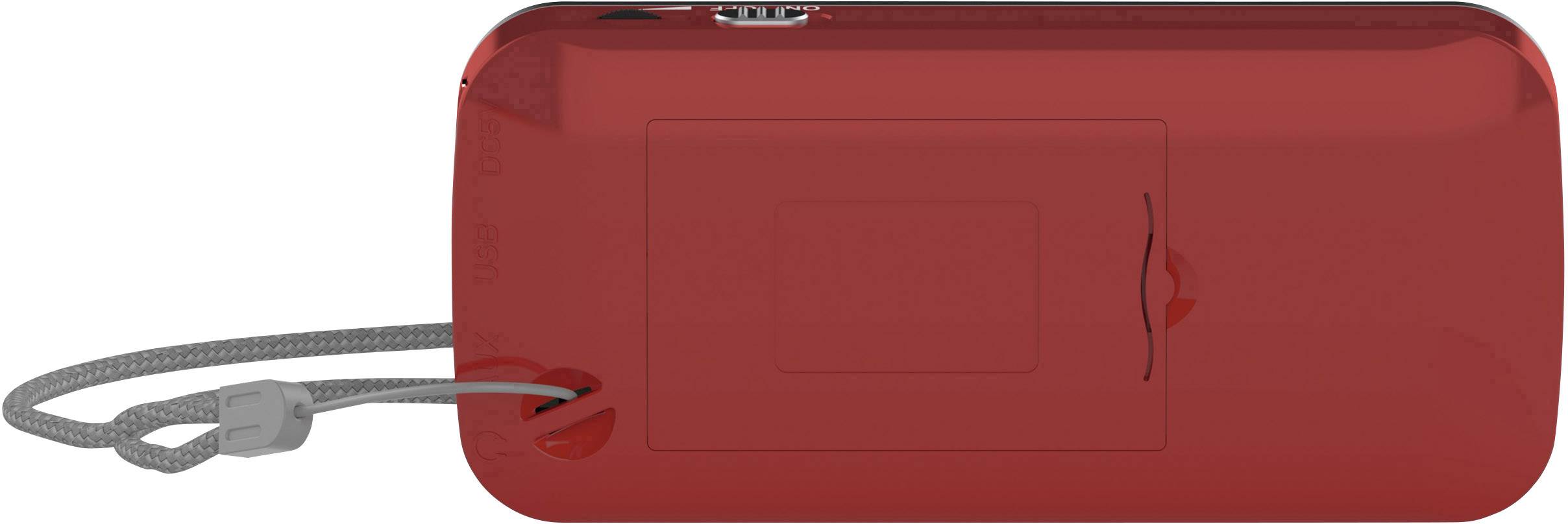 TechniSat Techniradio RDR Taschenradio DAB+, UKW AUX, USB Taschenlampe Schwarz, Rot
