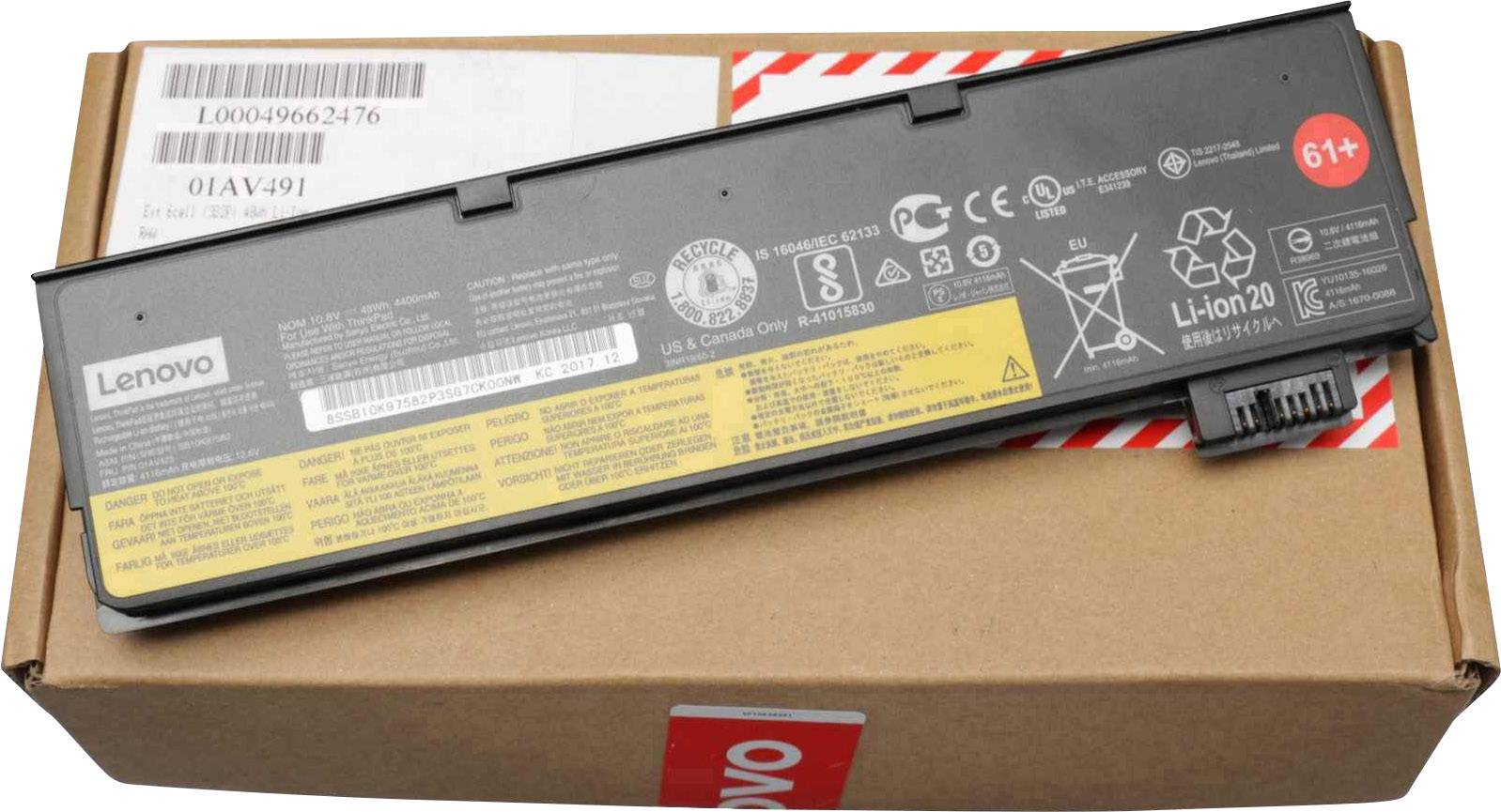 Lenovo Notebook-Akku 01AV425 10.8 V 4400 mAh Lenovo