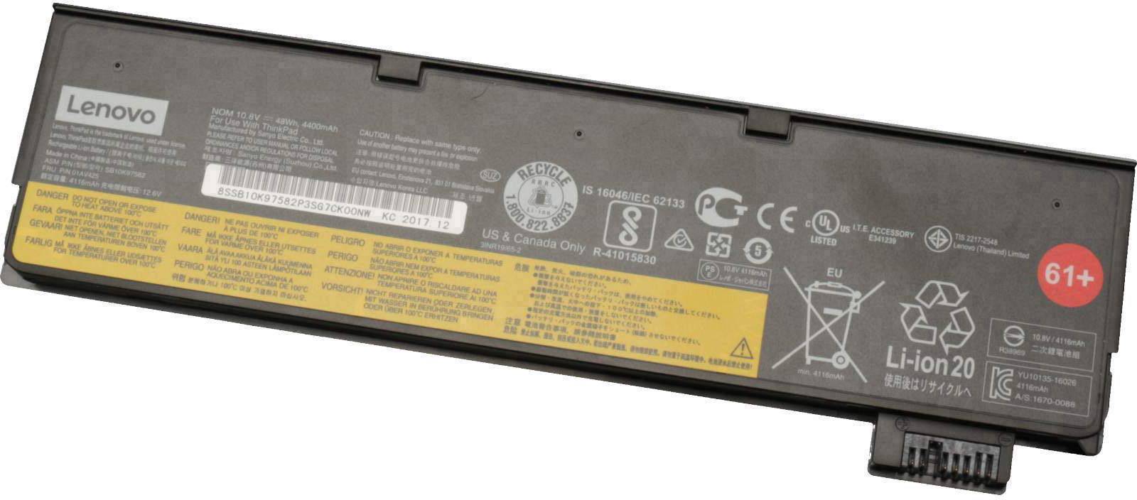 Lenovo Notebook-Akku 01AV425 10.8 V 4400 mAh Lenovo