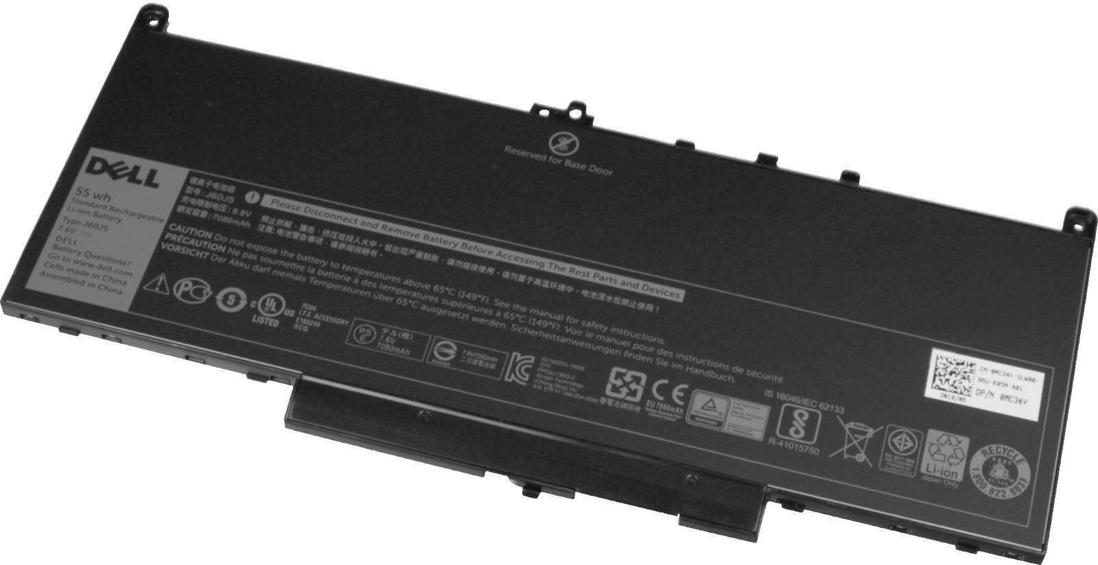 Dell Notebook-Akku MC34Y 7.6V 7080 mAh
