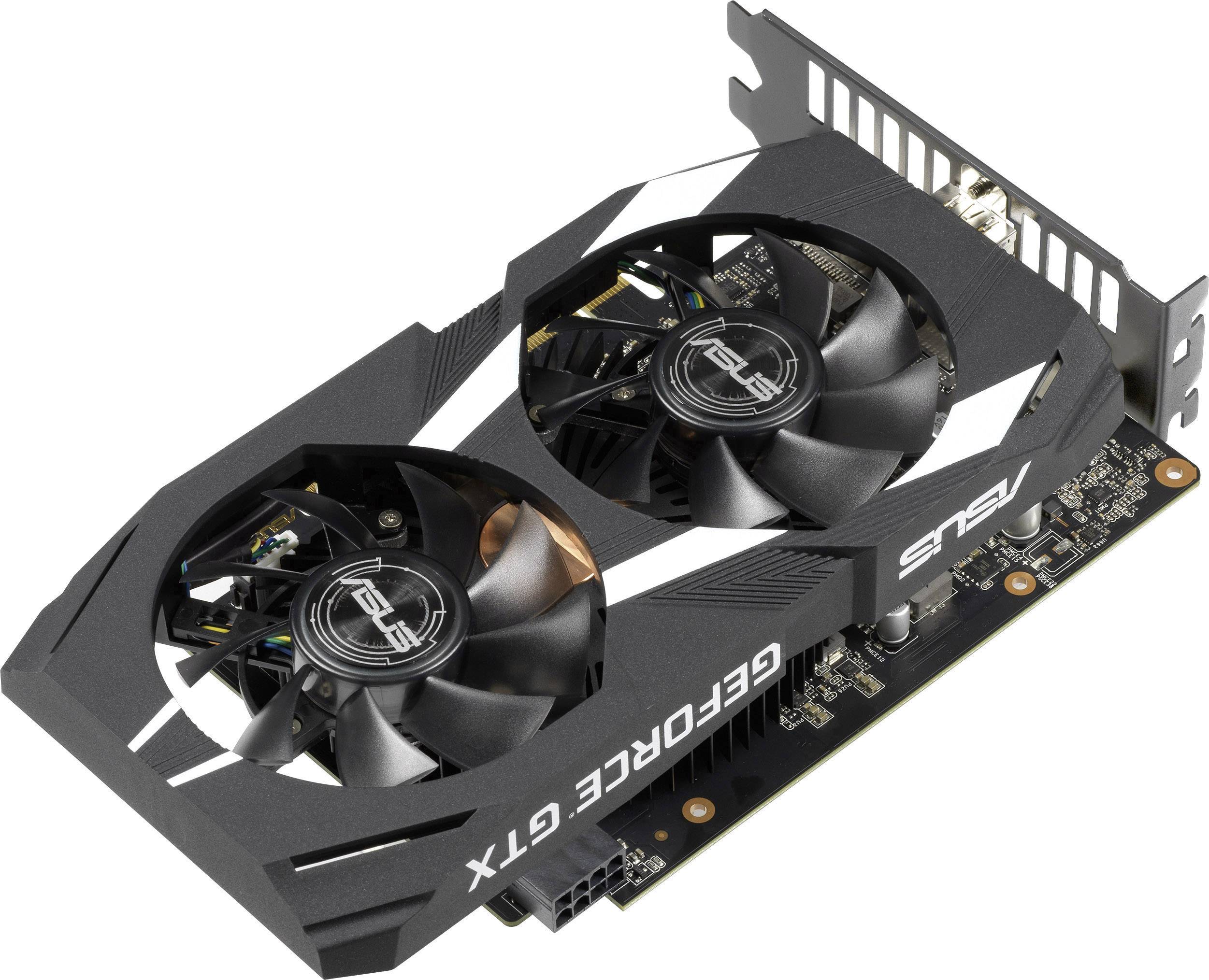 Asus Grafikkarte Nvidia GeForce GTX1650 Dual 4 GB GDDR5-RAM PCIe HDMI®, DisplayPort, DVI