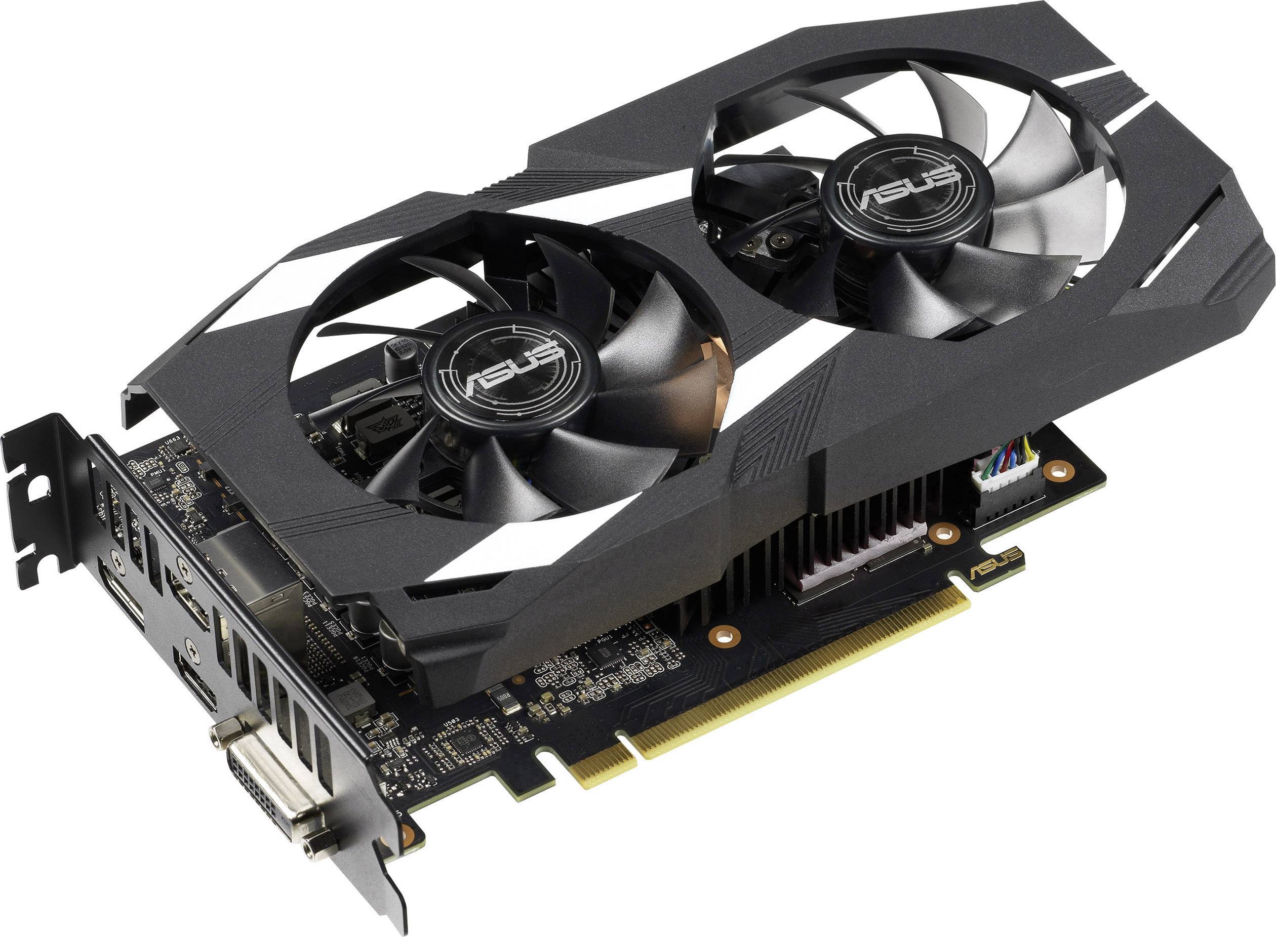 Asus Grafikkarte Nvidia GeForce GTX1650 Dual 4 GB GDDR5-RAM PCIe HDMI®, DisplayPort, DVI