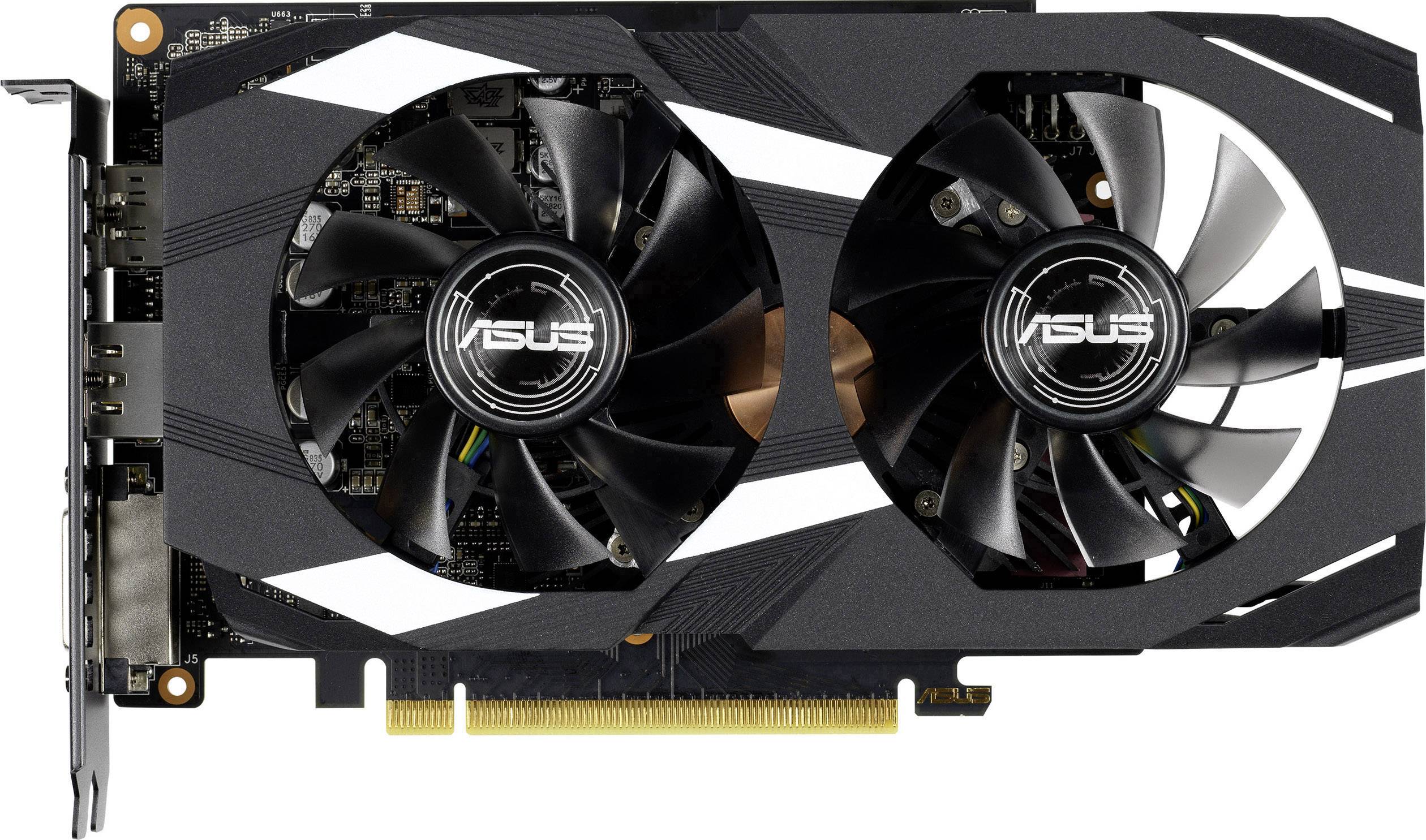 Asus Grafikkarte Nvidia GeForce GTX1650 Dual 4 GB GDDR5-RAM PCIe HDMI®, DisplayPort, DVI