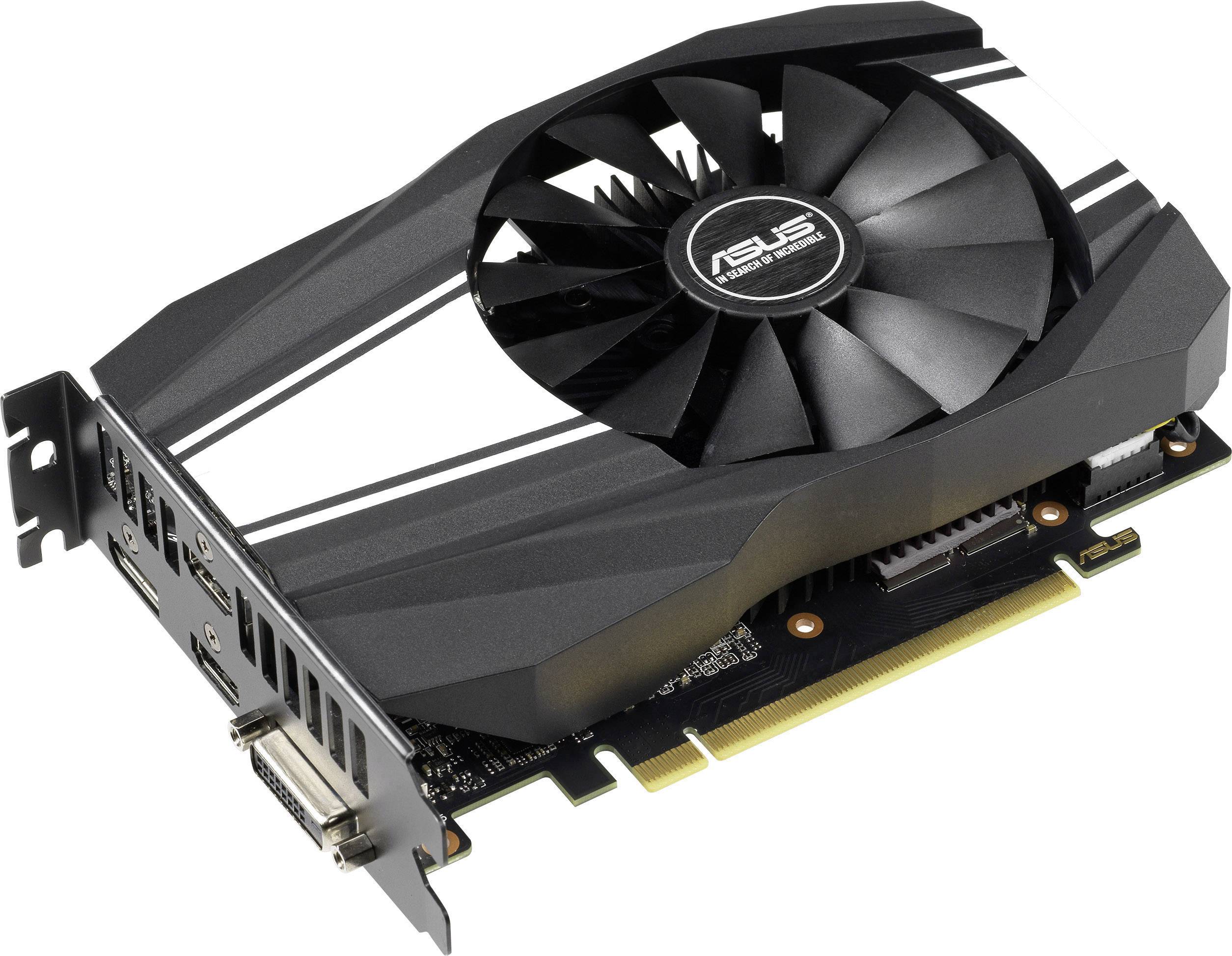 Asus Grafikkarte Nvidia GeForce GTX1660 Ti Phoenix Overclocked 6GB GDDR6-RAM PCIe x16 HDMI®, DisplayPort, DVI
