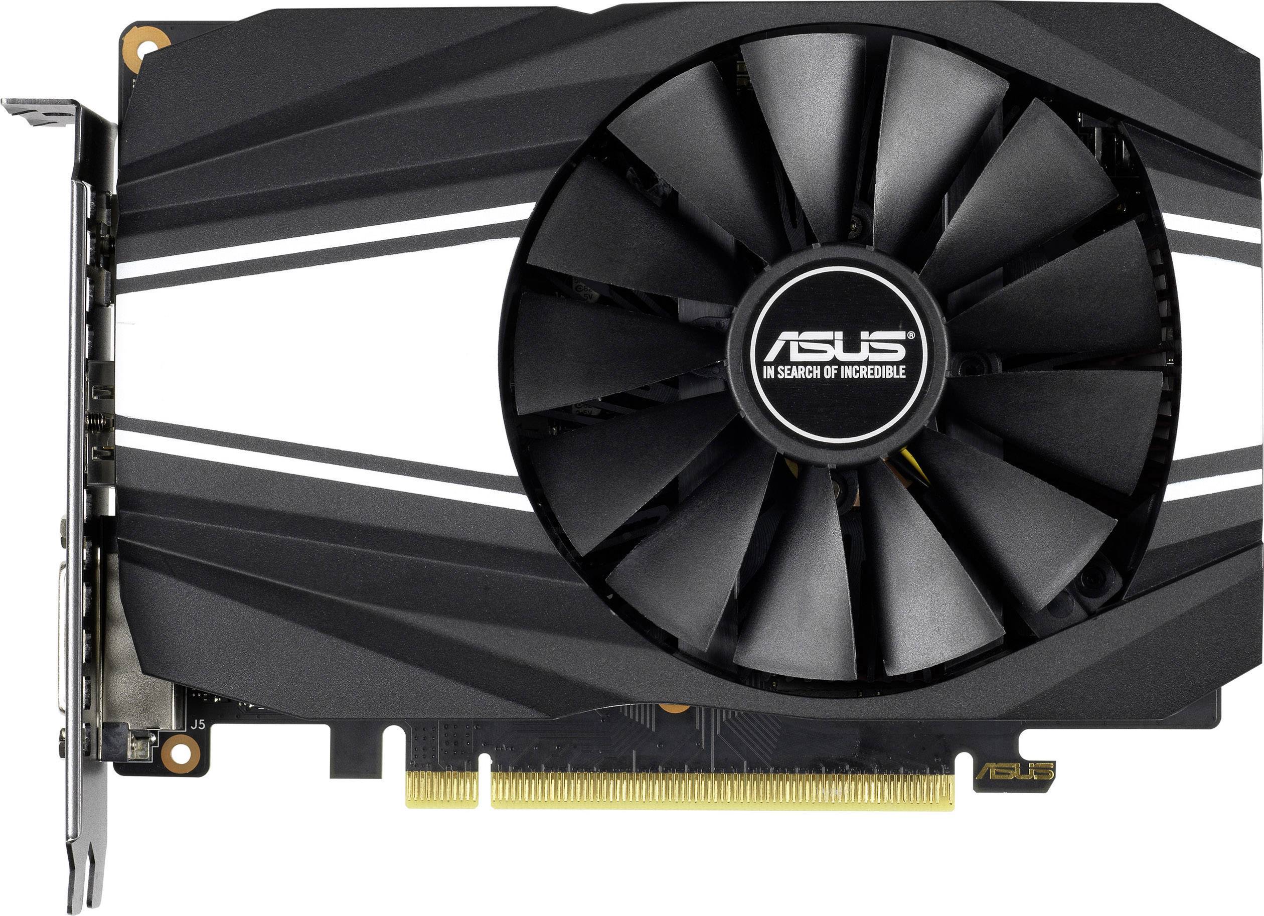 Asus Grafikkarte Nvidia GeForce GTX1660 Ti Phoenix Overclocked 6GB GDDR6-RAM PCIe x16 HDMI®, DisplayPort, DVI