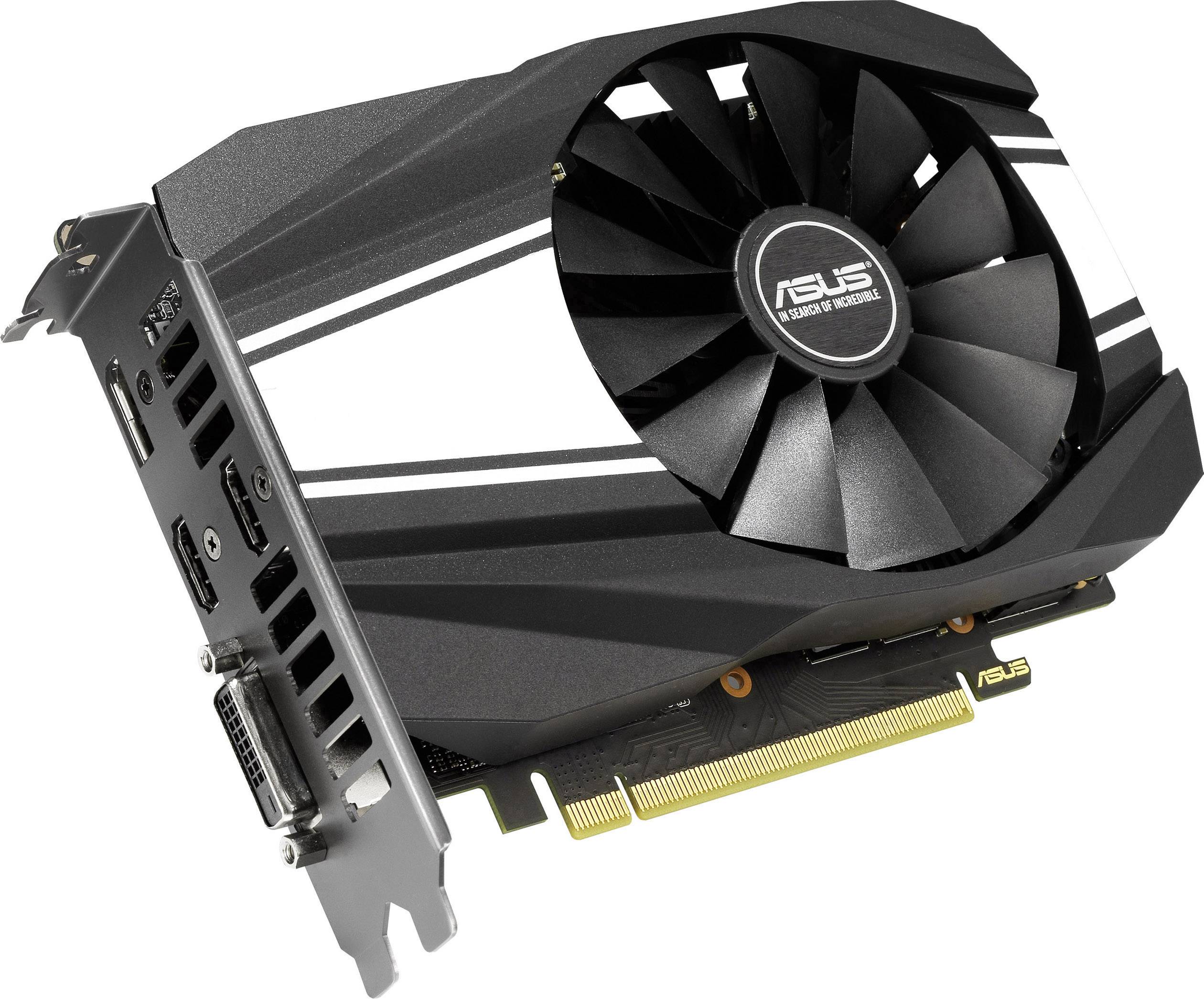 Asus Grafikkarte Nvidia GeForce GTX1660 Ti Phoenix Overclocked 6GB GDDR6-RAM PCIe x16 HDMI®, DisplayPort, DVI
