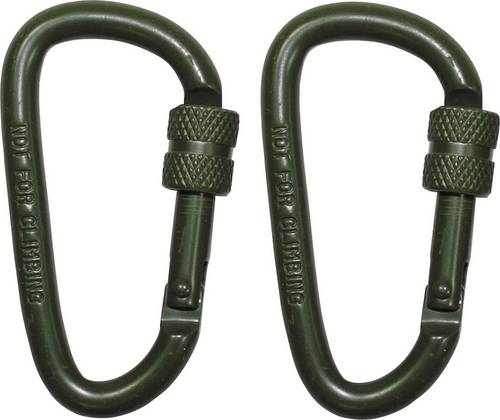 MFH - Military & Adventure 27535B Karabiner D6x60O 6 mm x 60 mm 2 St.