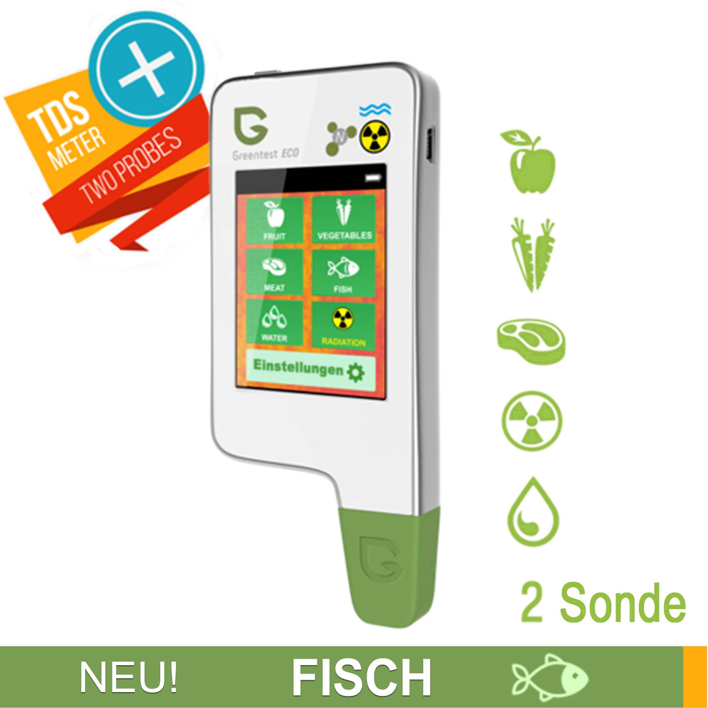 Greentest Eco 5 Kombi-Messgerät Nitrat, Salz, Strahlungsdichte