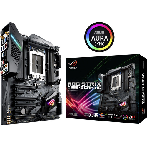 Asus ROG STRIX X399-E GAMING Mainboard Sockel AMD TR4 Formfaktor E-ATX Mainboard-Chipsatz AMD® X399