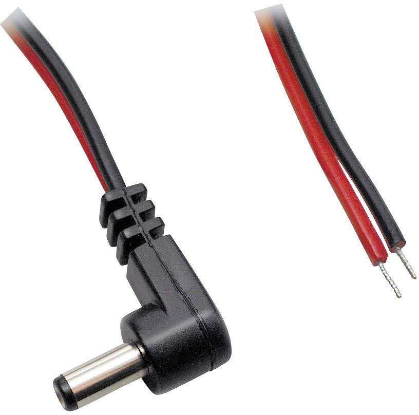 BKL Electronic 075114 Niedervolt-Anschlusskabel Niedervolt-Stecker - offene Kabelenden 5.50mm 2.50mm 1.00m 1St.