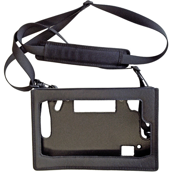 I.safe MOBILE IS910.X / IS930.X Ledertasche mit Tragegurt Schwarz Tablet Tasche, modellspezifisch