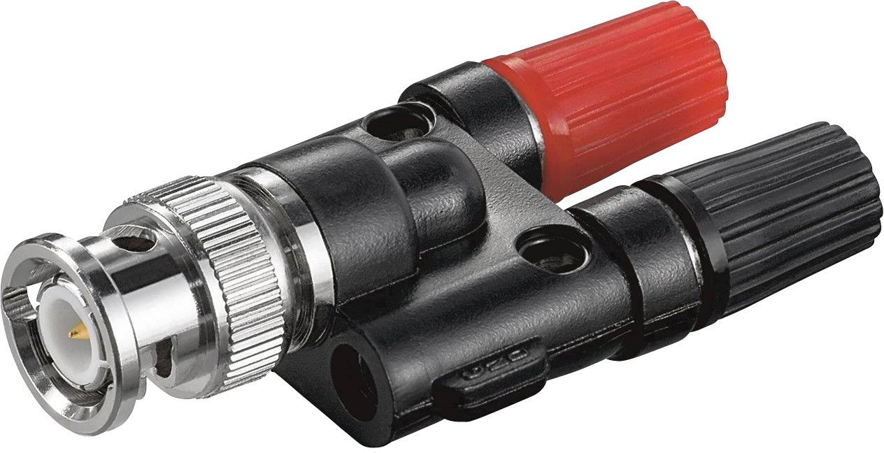 Goobay 11401 BNC Audio Adapter [1x BNC-Stecker - 2x Bananenkupplung] Schwarz