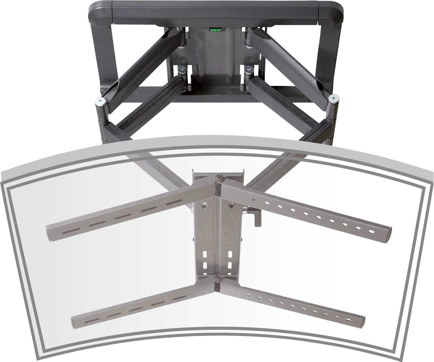 Vivanco BFMO 8560 TV-Wandhalterung 101,6cm (40") - 215,9cm (85") Neigbar+Schwenkbar, Ausziehbar