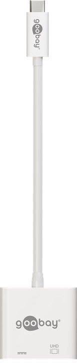 Goobay TV, Monitor Adapter [1x USB-C® Stecker - 1x HDMI-Buchse, USB-C® Buchse] 0.15 m