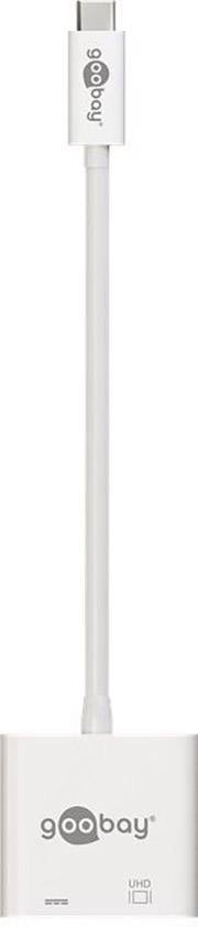 Goobay TV, Monitor Adapter [1x USB-C® Stecker - 1x HDMI-Buchse, USB-C® Buchse] 0.15 m