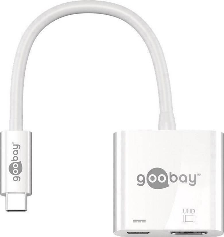 Goobay TV, Monitor Adapter [1x USB-C® Stecker - 1x HDMI-Buchse, USB-C® Buchse] 0.15 m
