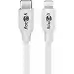 Goobay USB-Kabel USB 2.0 USB-C® Stecker, Apple Lightning Stecker 1.00m Weiß 39446 Goobay USB-Kabel USB 2.0 USB-C® Stecker, Apple Lightning Stecker 1.00m Weiß 39446