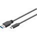 Goobay USB 3.2 Gen 1 (USB 3.0) Anschlusskabel [1x USB 3.2 Gen 1 Stecker A (USB 3.0) - 1x USB-C® Stecker]