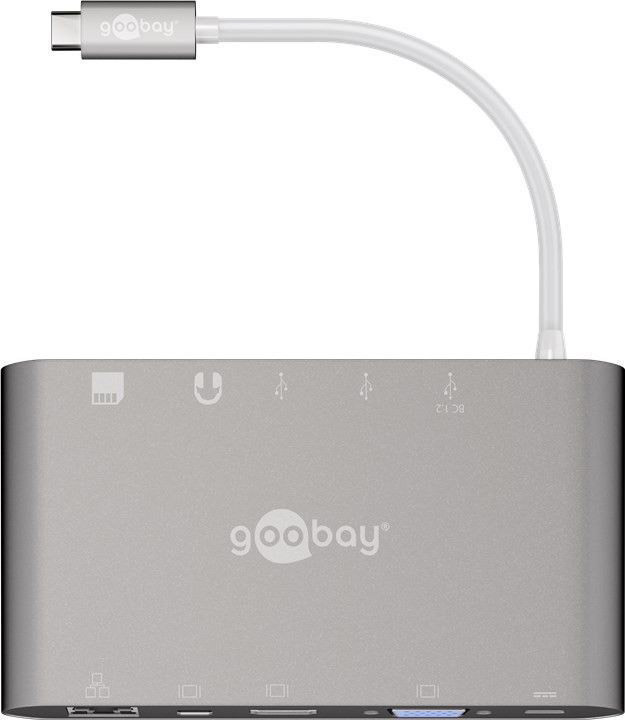 Goobay USB 3.0 Adapter [1x USB-C™ Stecker - 1x USB 3.0 Buchse A, USB 3.0 Buchse A, USB 3.0 Buchse A