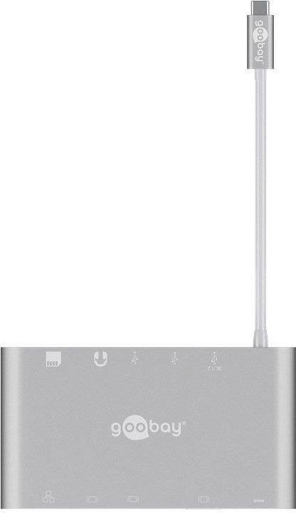 Goobay USB 3.2 Gen 1 (USB 3.0) Adapter [1x USB-C® Stecker - 1x USB 3.2 Gen 1 Buchse A (USB 3.0), USB 3.2 Gen 1 Buchse A (USB 3.0), USB 3.2 Gen