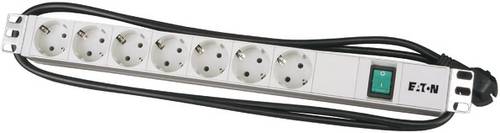 255398 19 Zoll Netzwerkschrank-Steckdosenleiste Schutzkontaktsteckdose Aluminium