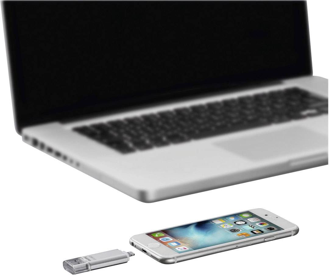 Hama USB-Zusatzspeicher Smartphone/Tablet Save2Data Silber 64 GB USB 3.0