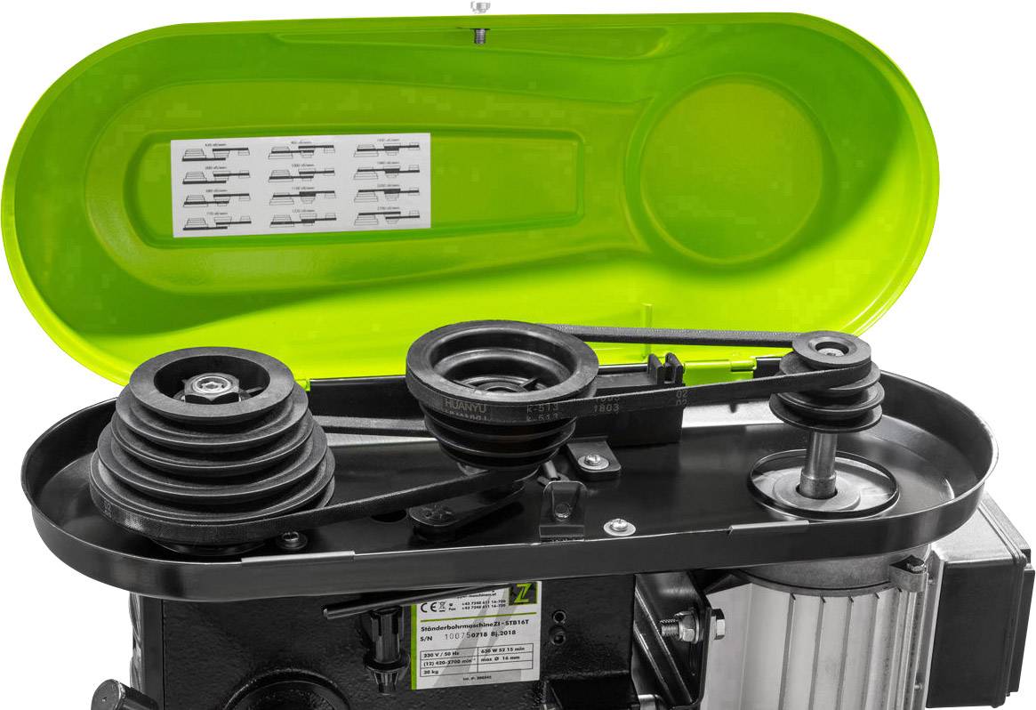 Zipper ZI-STB16T Ständerbohrmaschine 630W Gesamt-Höhe 710mm 230V