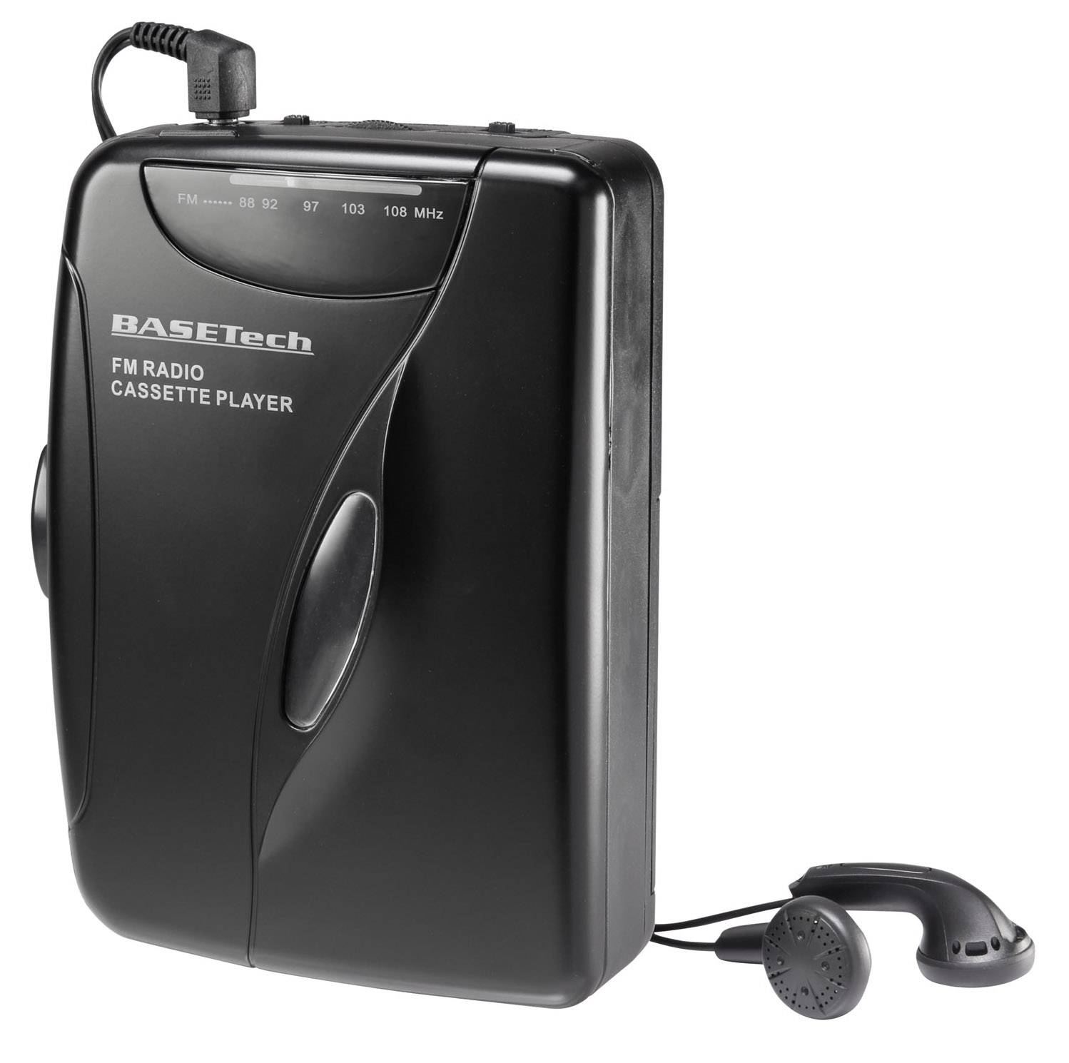 Basetech KW-118C Tragbarer Kassettenspieler Schwarz