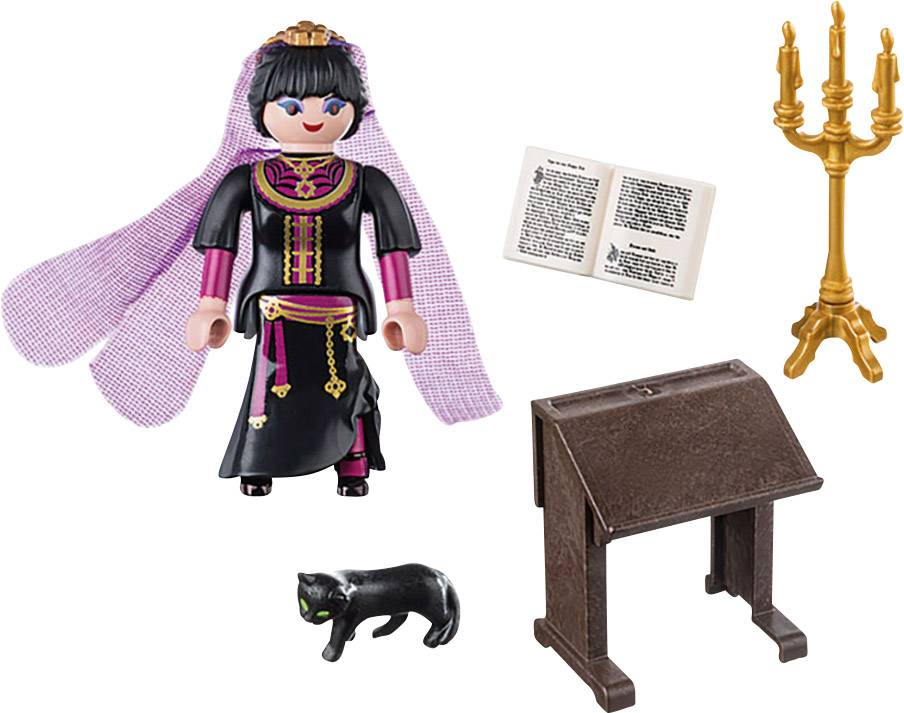 Playmobil Hexe mit magischen Buch und schwarzer Katze 70058 | voelkner