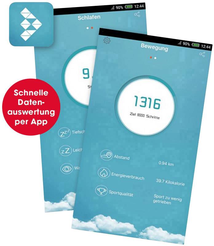 VitalMaxx Fitness-Tracker Schwarz