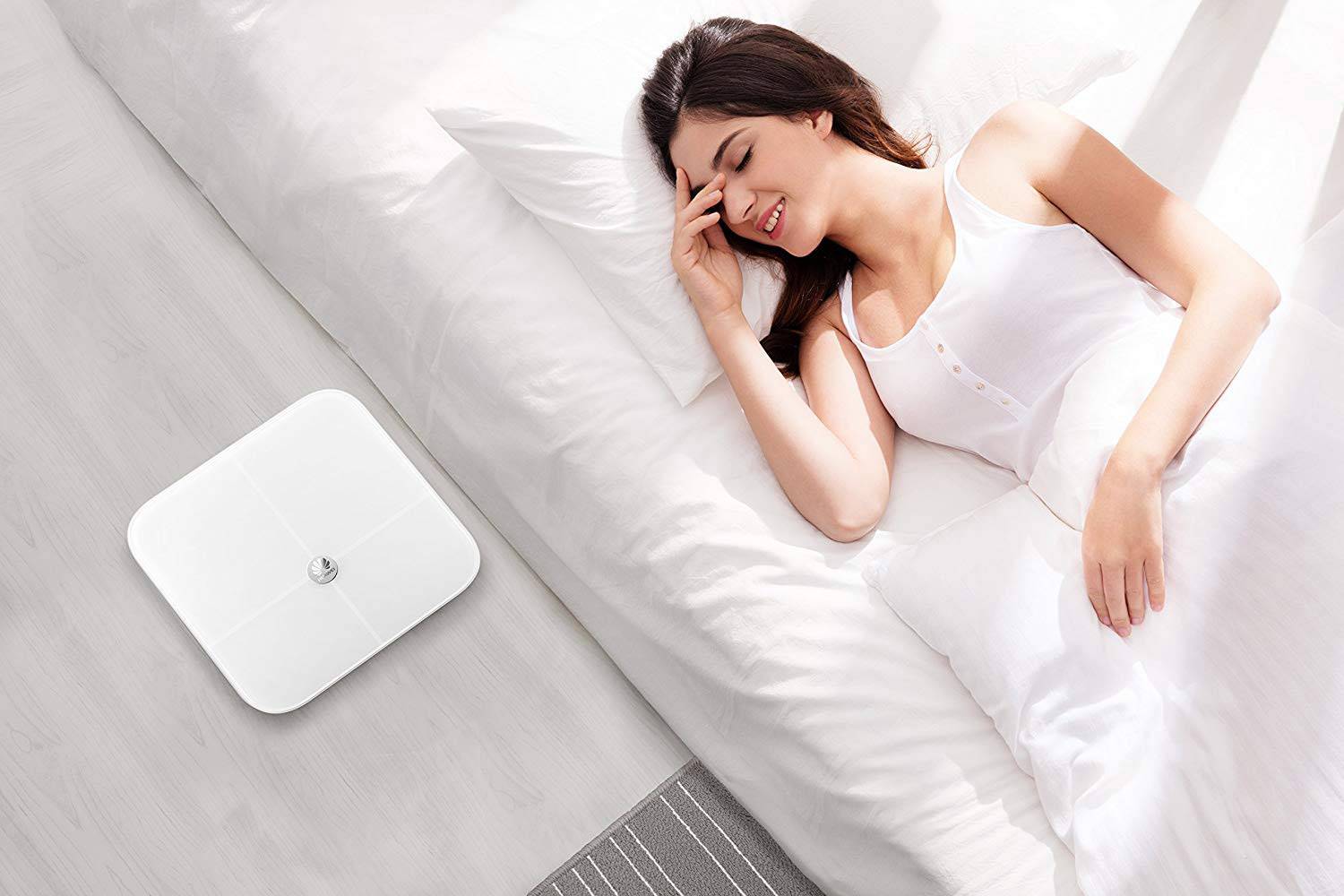 HUAWEI AH100 Körperanalysewaage Wägebereich (max.)=150 kg Weiß Mit Bluetooth